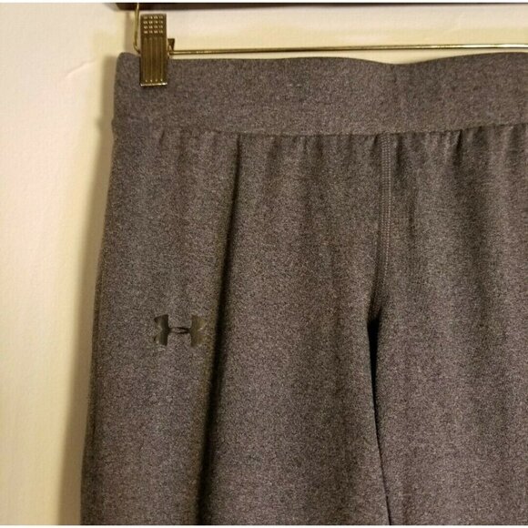 UNDER ARMOUR Women's Heat Gear Fitted Capri Stretch Crop Legging Grey Size Small - Picture 5 of 12